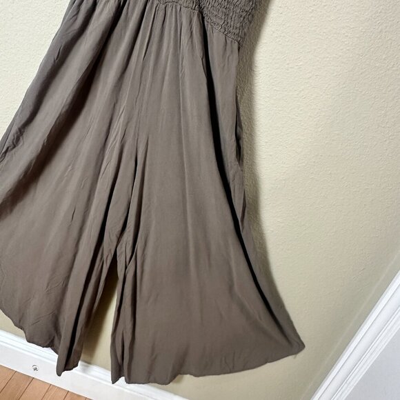 Ooh La Luxe Boutique Wide Leg Cropped Romper Jumpsuit Size Medium - Picture 4 of 9